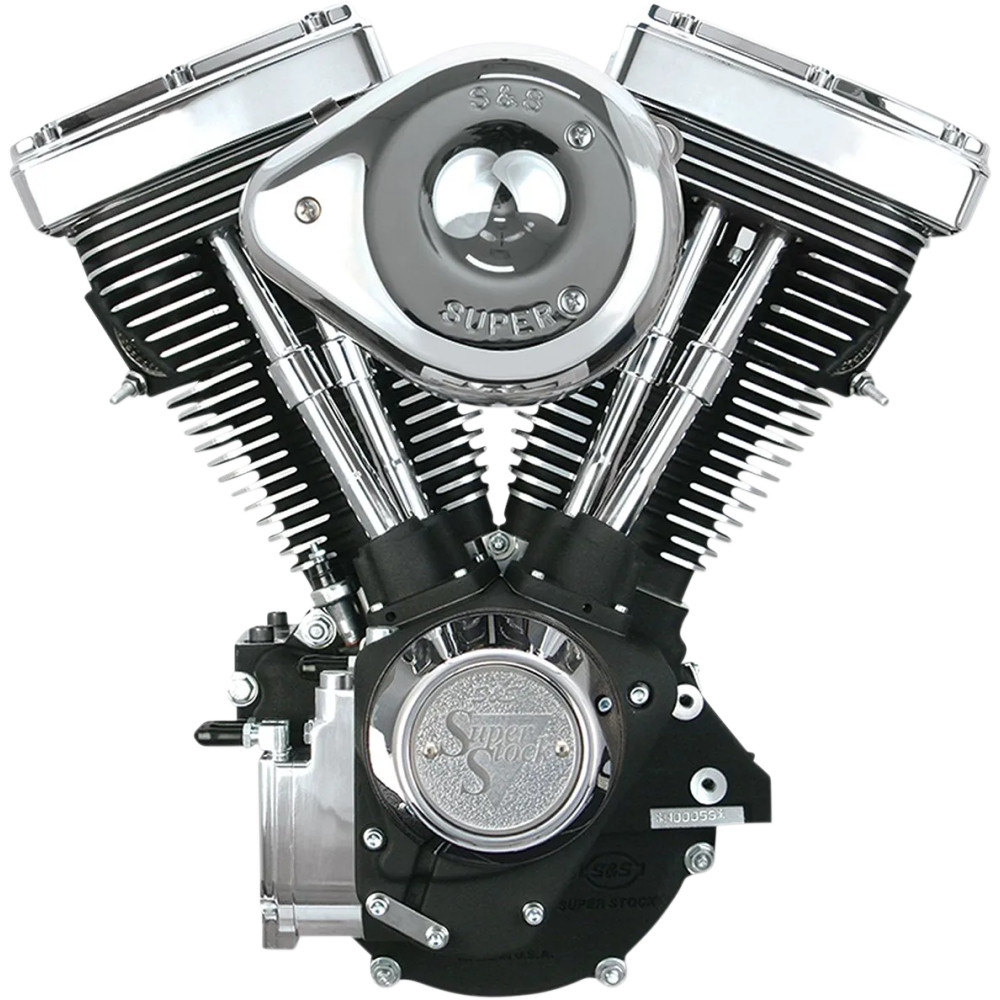 V80 Complete Assembled Engine — 80", 3.500" bore, 4.250" stroke, air-cooled