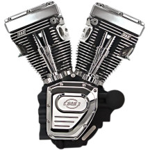 T124 Low Compression Long Block Engine — 124 cu in, 10.2:1, 4.125" bore, 4.625" stroke