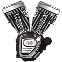 T124 Low Compression Long Block Engine — 124 cu in, 10.2:1, 4.125" bore, 4.625" stroke