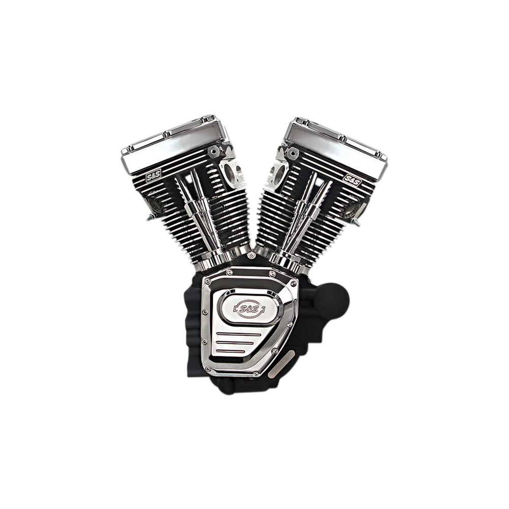 T124 Low Compression Long Block Engine — 124 cu in, 10.2:1, 4.125" bore, 4.625" stroke