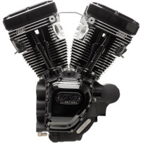 T111 Long Block Engine — 111 cu in, 4.125 in bore, 4.125 in stroke, 9.8:1, Black