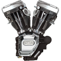 T143 Long Block Engine — 143 cu in, 4.625" stroke, 10.5:1 compression, Chrome