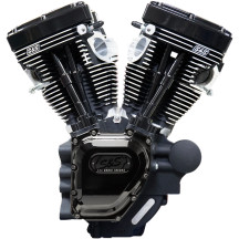 T143 Long Block Engine — 143 cu in, 4.625 in stroke, 4.425 in bore, 10.5:1, Black