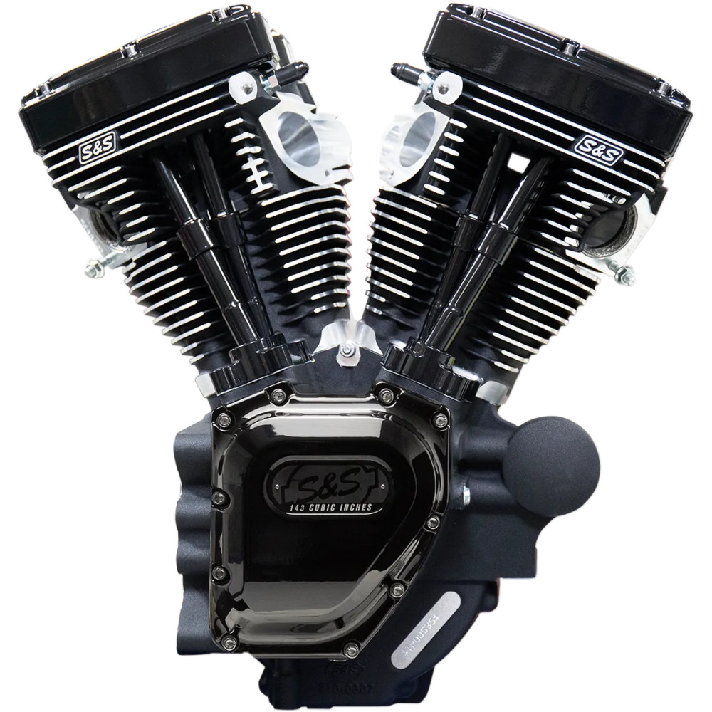 T143 Long Block Engine — 143 cu in, 4.625 in stroke, 4.425 in bore, 10.5:1, Black
