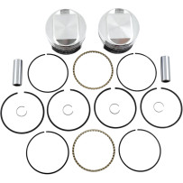 High-Performance Piston Kit — 3.4955 in piston diameter, 10.5:1 compression, 1200 cc displacement
