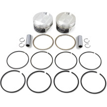 High-Performance Piston Kit — 3.5055" piston, 3-13/16" stroke, 1200 cc, Aluminum