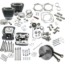 124" Hot Set Up® Engine Performance Kit — 4.625" stroke, 4.125" bore, Wrinkle Black