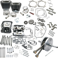 124" Hot Set Up® Engine Performance Kit — 4.625" stroke, 4.125" bore, Wrinkle Black powder-coated