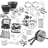 124" Hot Set Up® Engine Performance Kit — 4.625" stroke, 4.125" bore, gear drive, Wrinkle Black