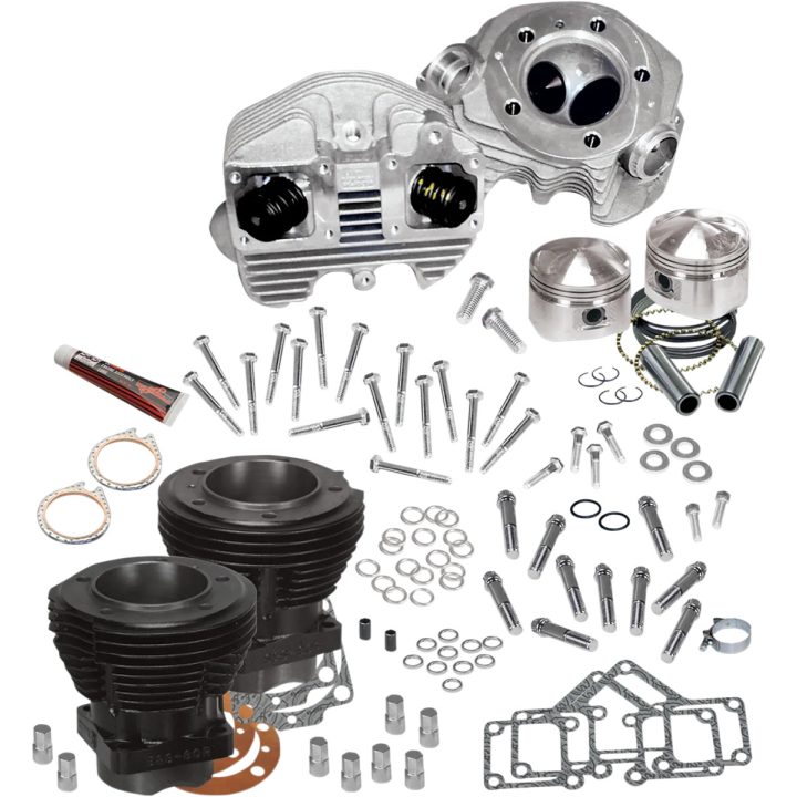 Kit de culata — Diámetro 3-7/16", Relación de compresión 8.0:1, 74 cu in