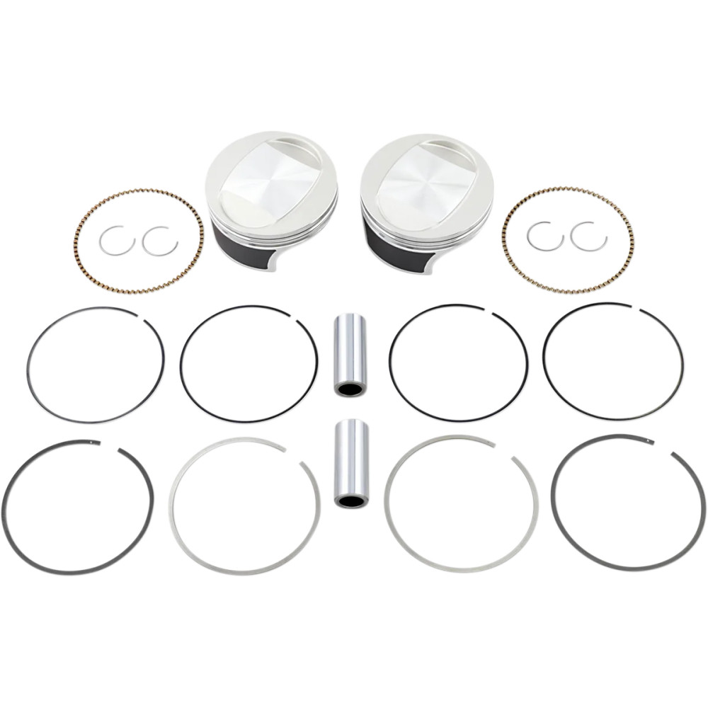 Tracker Series™ Piston Kit — Bore 3.875 in, Stroke 4.375 in, 1691 cc