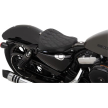 Asiento solo Bobber — 34.5 cm longitud total, Negro