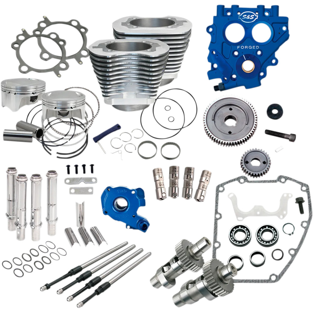 100" Power Package Engine Performance Kit — 100 ci, 4.000" bore, 10.5:1 compression, silver