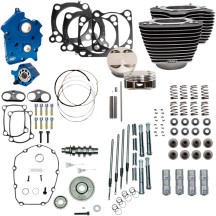 124" Power Package for Water Cooled 107" M8 — 4.250" bore, water-cooled, Wrinkle Black
