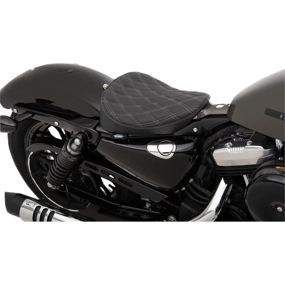 Bobber Solo Seat — 13-1/2" overall, 10" length, 10-1/2" width, Black