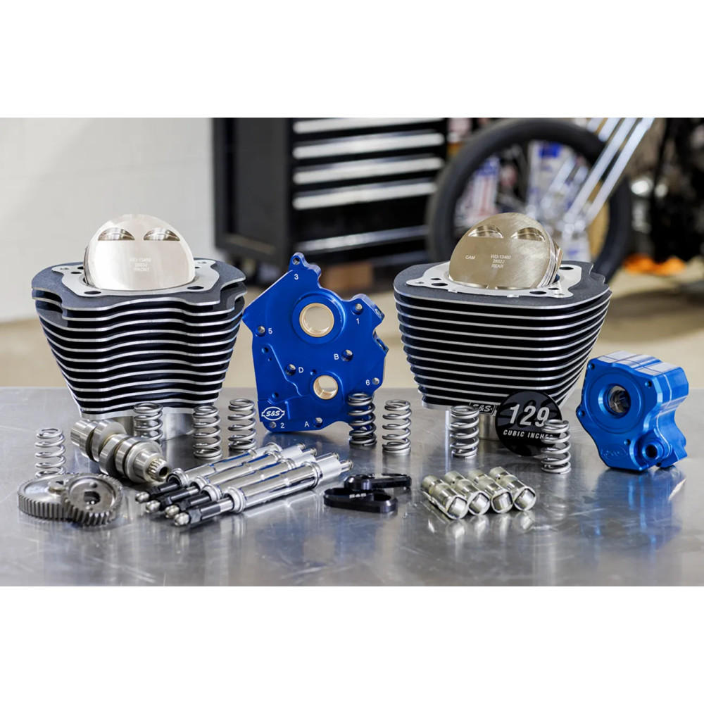 129" Power Package Engine Performance Kit — 129", bore 4.320", stroke 4.375", black