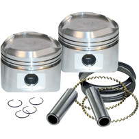 Piston Kit for S&S Motors — 3.500" bore, +0.020" oversize, 4-5/8" stroke, 89 cu in