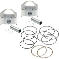 Forged 74" Piston Kit — 9.0:1 compression