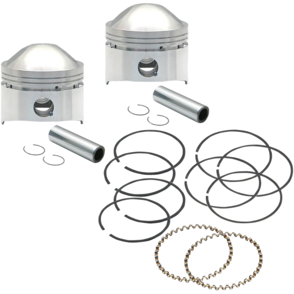 Piston Kit 80" Stock Big Twin — 80" displacement, 4-1/4" stroke, 3.520" bore