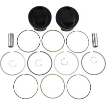 High-Performance Forged Piston Kit — Bore 3.885", Stroke 4.375", Compression 10.5:1