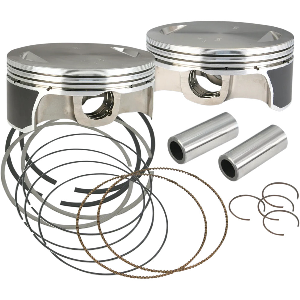 Piston Kit for Hot Set Up Kit® — Bore 4.125", Oversize +0.010", Deck height 1.050", Fits up to 4-5/8" stroke