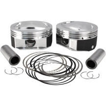 High Compression Piston Kit — 4.000" bore, 110" displacement, 10.6:1 compression