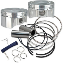 Big Bore Forged Piston Kit — Bore 3.937", Stroke 4", 98 cu in
