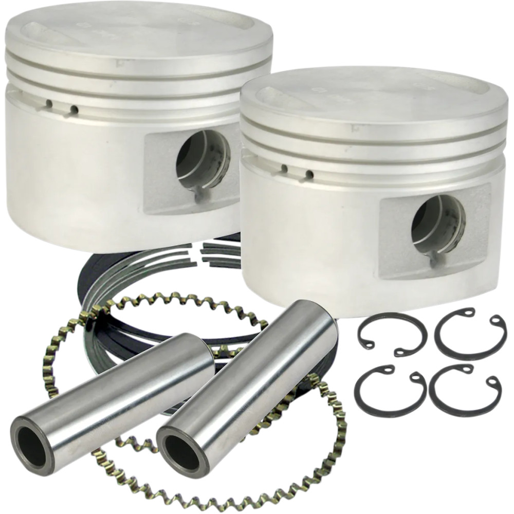 Piston Kit for S&S Motors — Bore 3.500", Oversize +0.020", Displacement 80"
