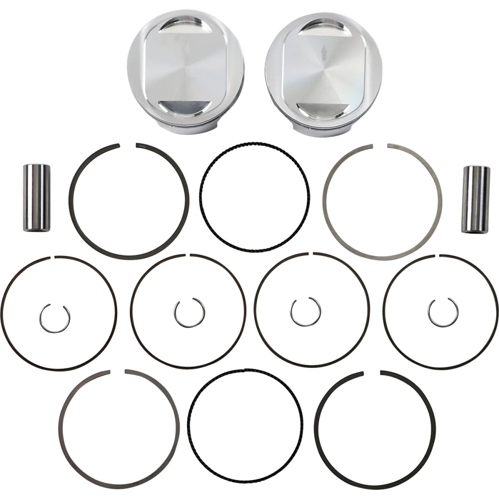 Piston Kit — Bore 3.937", 1595 cc, 9.5:1