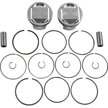 Piston Kit — 3.937" bore, 10.5:1 compression, 98" displacement