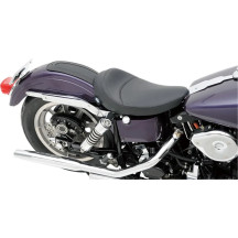 Asiento solo ancho — 54,5 cm largo, 30,5 cm ancho, compatible con todos los sissy bars Drag y la mayoría de H-D, Negro