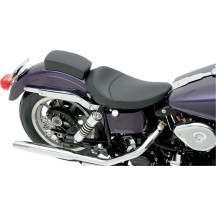 Asiento solo ancho — 54,5 cm largo, 30,5 cm ancho, compatible con todos los sissy bars Drag y la mayoría de H-D, Negro