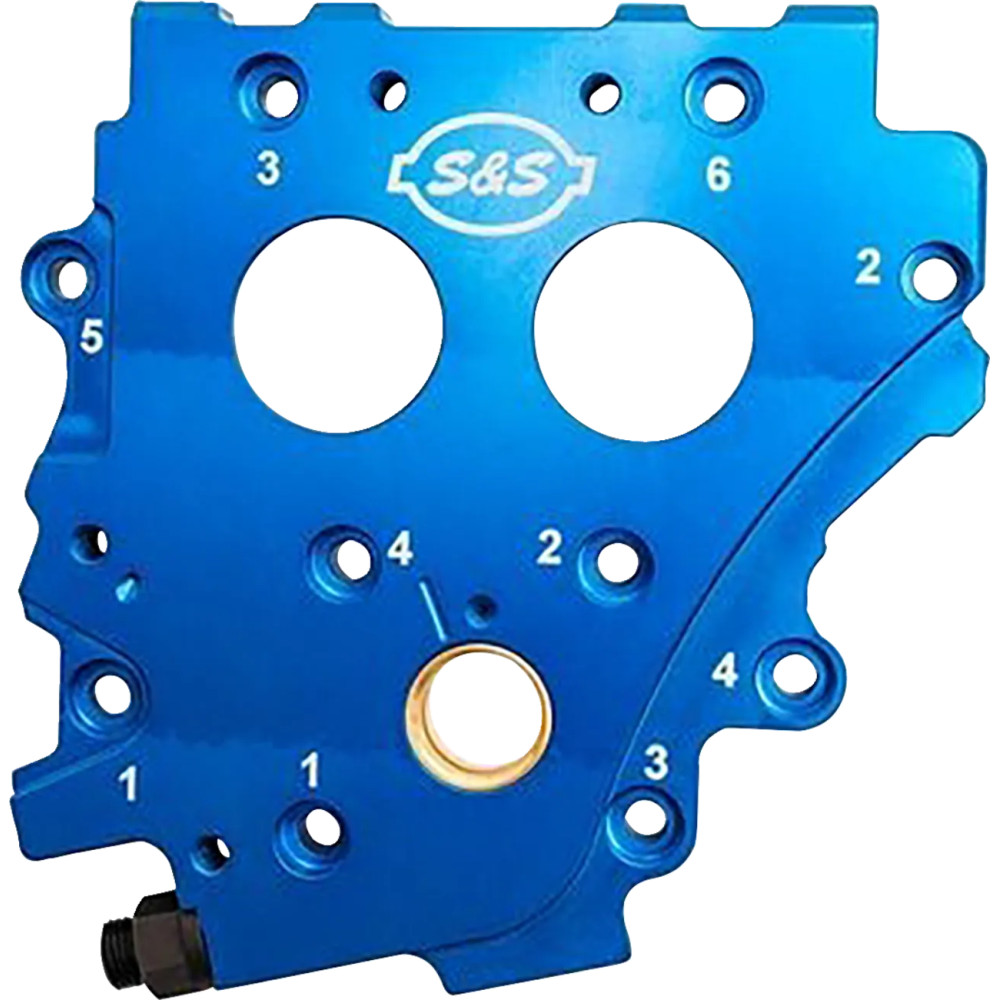 TC3 Cam Support Plate — '07-'17 style oil pumps only, Blue