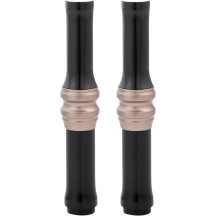 Pushrod Tube Cover Kit — Titanium anodized, 6061-T6 aluminum, 10 gauge, set of 4