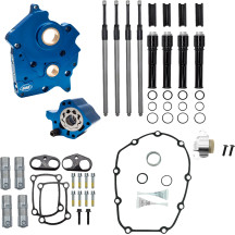 Cam Chest Kit without Cams for Chain Drive M8 — Black, Water-cooled