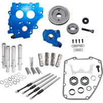 Cam Chest Kit without Cams for Gear Drive Twin Cam — Oil cooled, Chrome