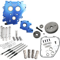 Cam Chest Kit without Cams for Gear Drive Twin Cam — Oil-cooled, Chrome