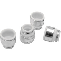 Solid PC Valve Guide Seals — 5/16" stem, 0.517" length, 0.510" outside diameter, PTFE, 4 Pack