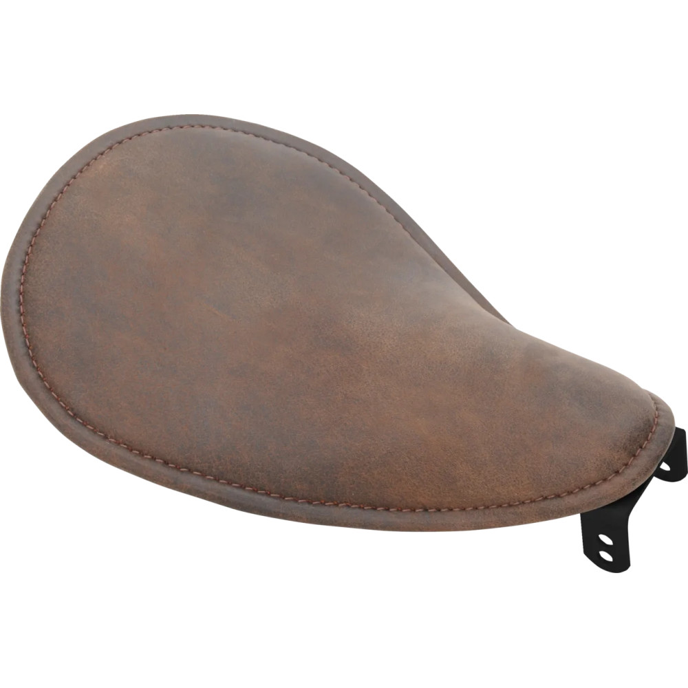 Small Low-Profile Spring Solo Seat — 33 cm (13"), 12.7 mm (1/2"), Brown