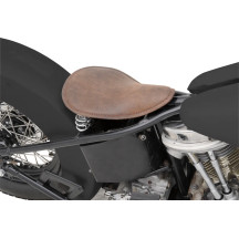 Small Low-Profile Spring Solo Seat — 33 cm (13"), 12.7 mm (1/2"), Brown