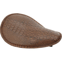 Small Low-Profile Spring Solo Seat — 33 cm (13"), 12.7 mm (1/2") thickness, Brown