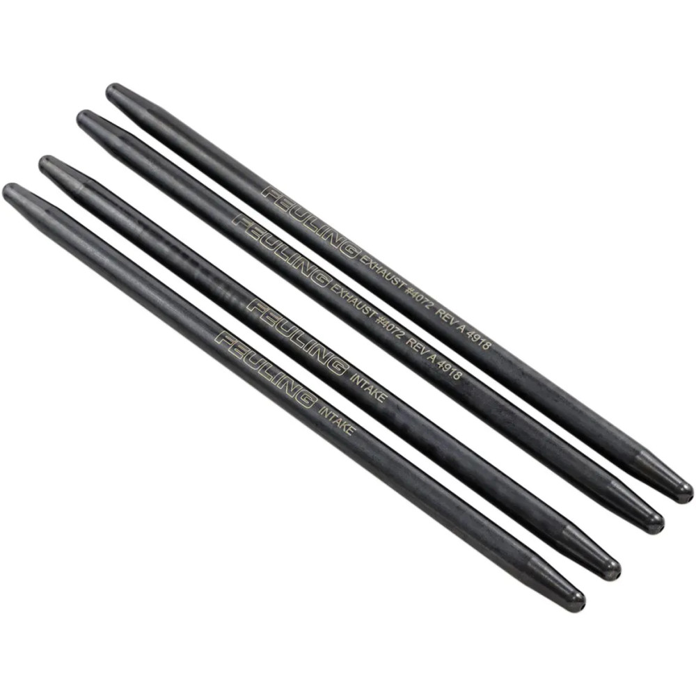 HP+ One Piece Pushrods — 7/16" diameter, 0.165" wall, Black Oxide