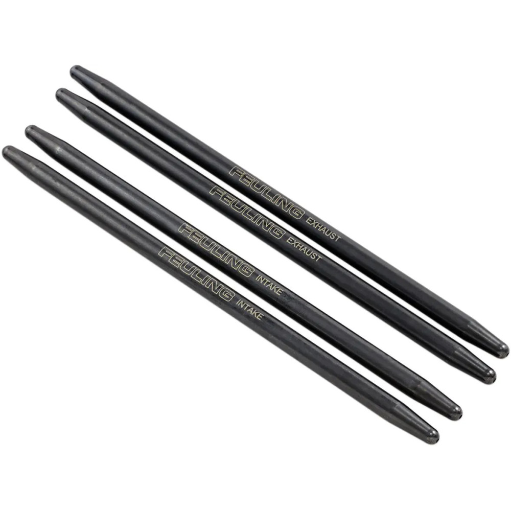 HP+ One Piece Pushrods — 7/16" dia, 0.165" wall, Black Oxide, set of 4