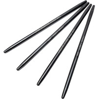 HP+ One Piece Pushrods — 7/16" diameter, 0.165" wall, chrome-moly, black oxide