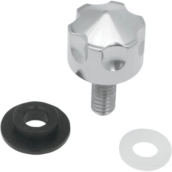Perilla de montaje de asiento Six-Shooter — 17 mm (11/16") de diámetro, rosca 1/4-20, para modelos '00–'22 H-D