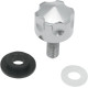 Perilla de montaje de asiento Six-Shooter — 17 mm (11/16") de diámetro, rosca 1/4-20, para modelos '00–'22 H-D