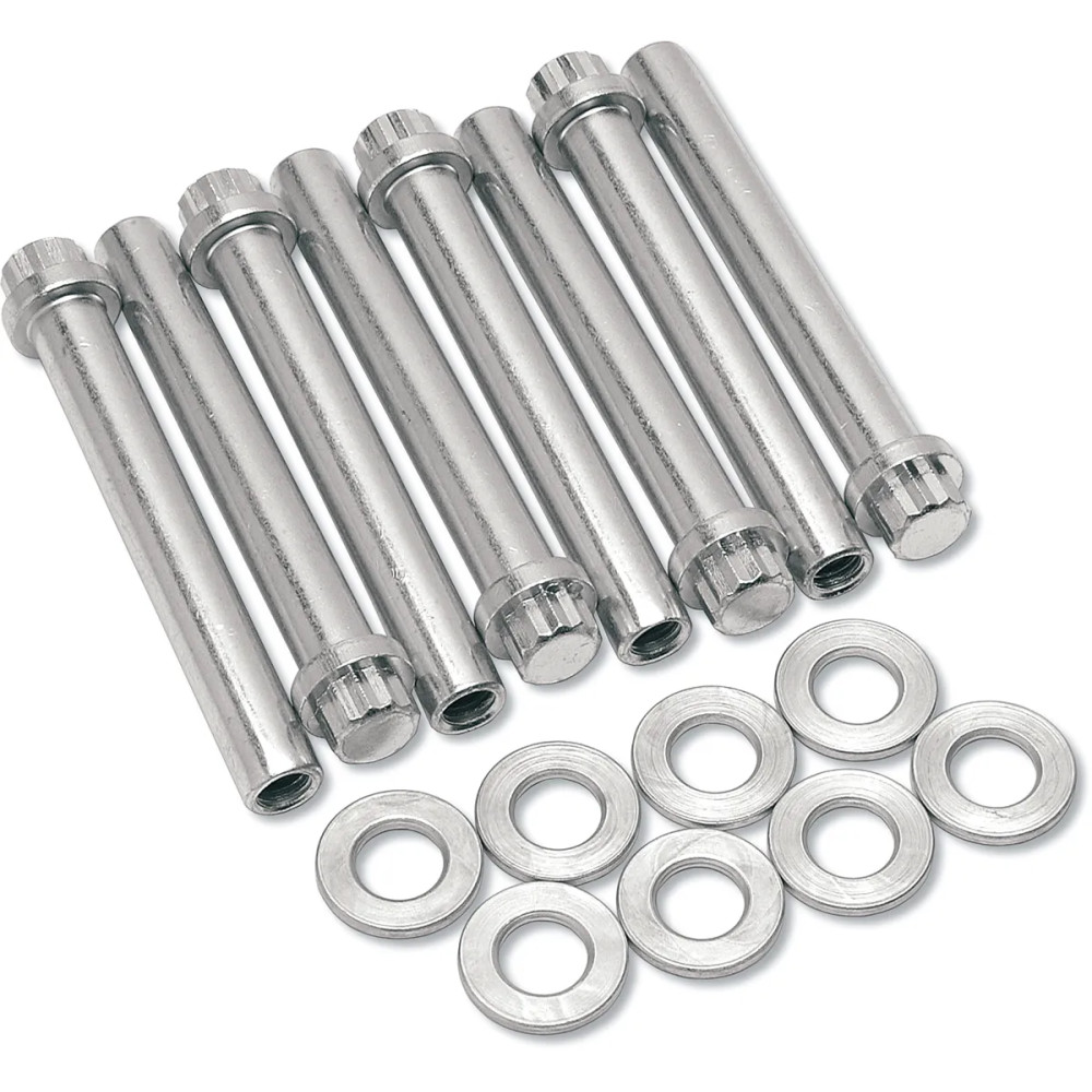Head Bolt/Washer Kit — 3.374 in bolts, 0.100 in washers, fits 88", 95", 100", 106", 107", 110", 111" motors