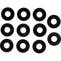 Calzos para asiento de muelle de válvula — 0.060" / 0.015" grosor, 1.500" OD, 0.645" ID, acero