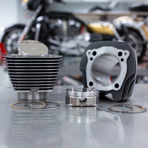 Big Bore Cylinder Kit — 4.25" bore, 4.5" stroke, 128 cu in, Highlighted Fins