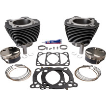 Big Bore Cylinder Kit — 4.25" bore, 4.5" stroke, 128 cu in, Highlighted Fins